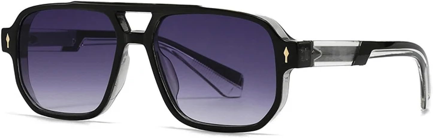 Мужские солнцезащитные очки в стиле ретро с двойной перемычкой, модные заклепки, двухцветные женские солнцезащитные очки класса люкс с градиентным затемнением, защита от УФ-излучения UV400 TKKTLLT, Black Gray Gradient
Мужские солнцезащитные очки в стиле ретро с двойной перемычкой, модные заклепки, двухцветные женские солнцезащитные очки класса люкс с градиентным затемнением, защита от УФ-излучения UV400 TKKTLLT, Black Gray Gradient