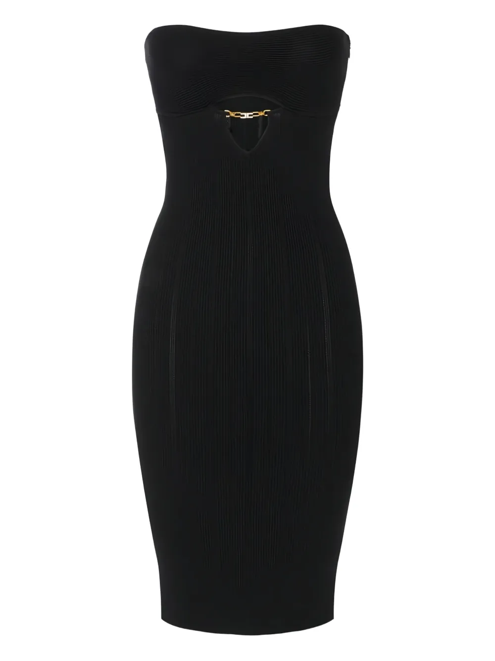 Трикотажное миди-платье с вырезами Elisabetta Franchi, черный
Трикотажное миди-платье с вырезами Elisabetta Franchi, черный