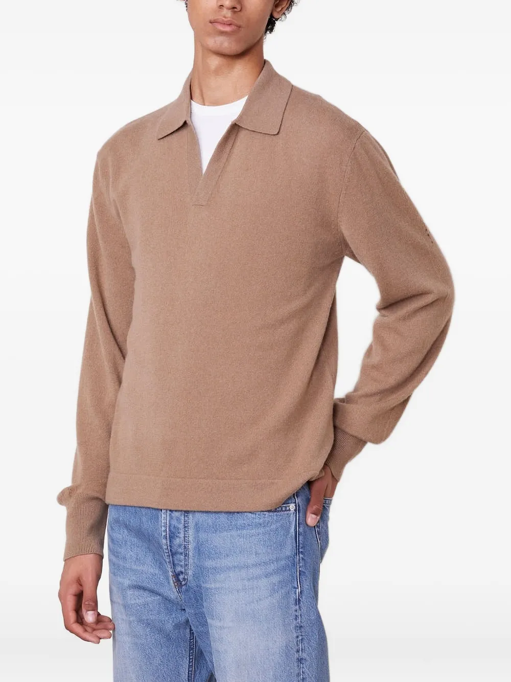 Кашемировый свитер Simone Officine Generale, коричневый
Кашемировый свитер Simone Officine Generale, коричневый