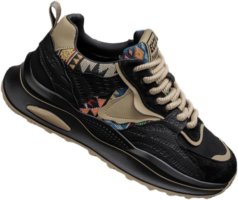 Мужские модные спортивные кроссовки с толстой подошвой - противоскользящие, прочные, дышащие и удобные. Подходят для активного отдыха и повседневной носки Fmshi, черный
Мужские модные спортивные кроссовки с толстой подошвой - противоскользящие, прочные, дышащие и удобные. Подходят для активного отдыха и повседневной носки Fmshi, черный