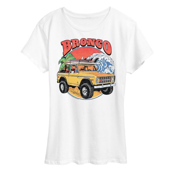 Женская футболка Ford Bronco с пляжным принтом Licensed Character, белый
Женская футболка Ford Bronco с пляжным принтом Licensed Character, белый