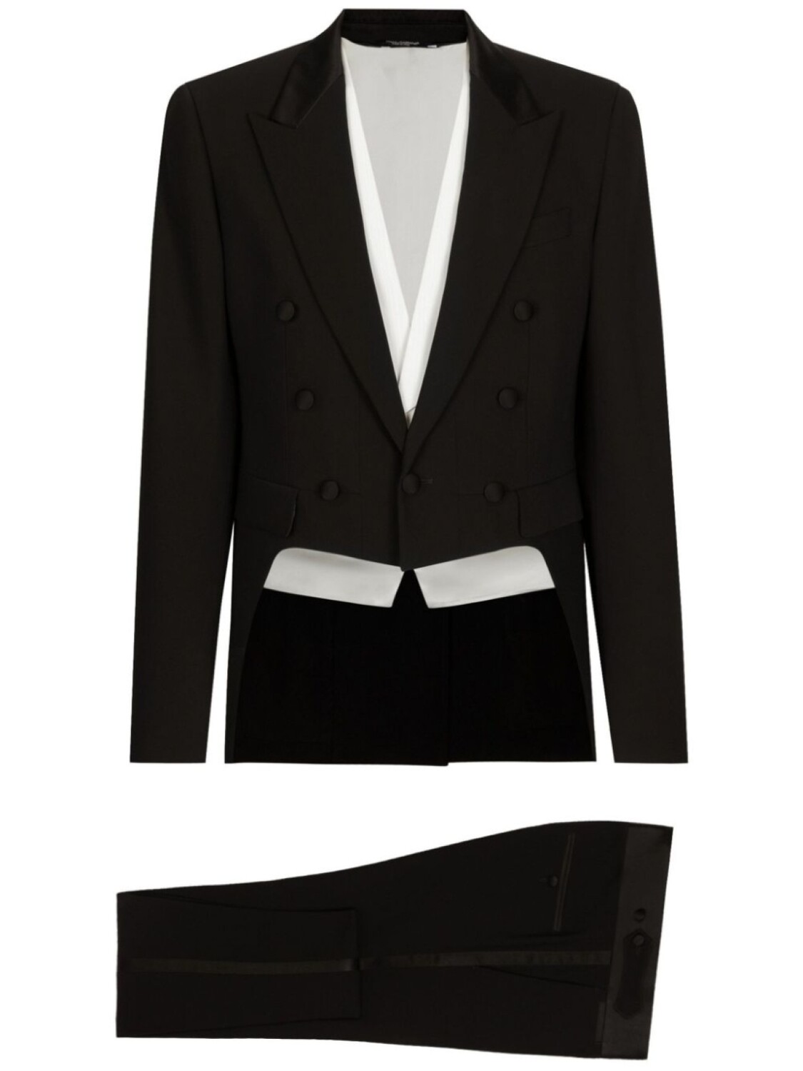 Dolce & Gabbana костюм строгого кроя с однобортным пиджаком, черный
Dolce & Gabbana костюм строгого кроя с однобортным пиджаком, черный