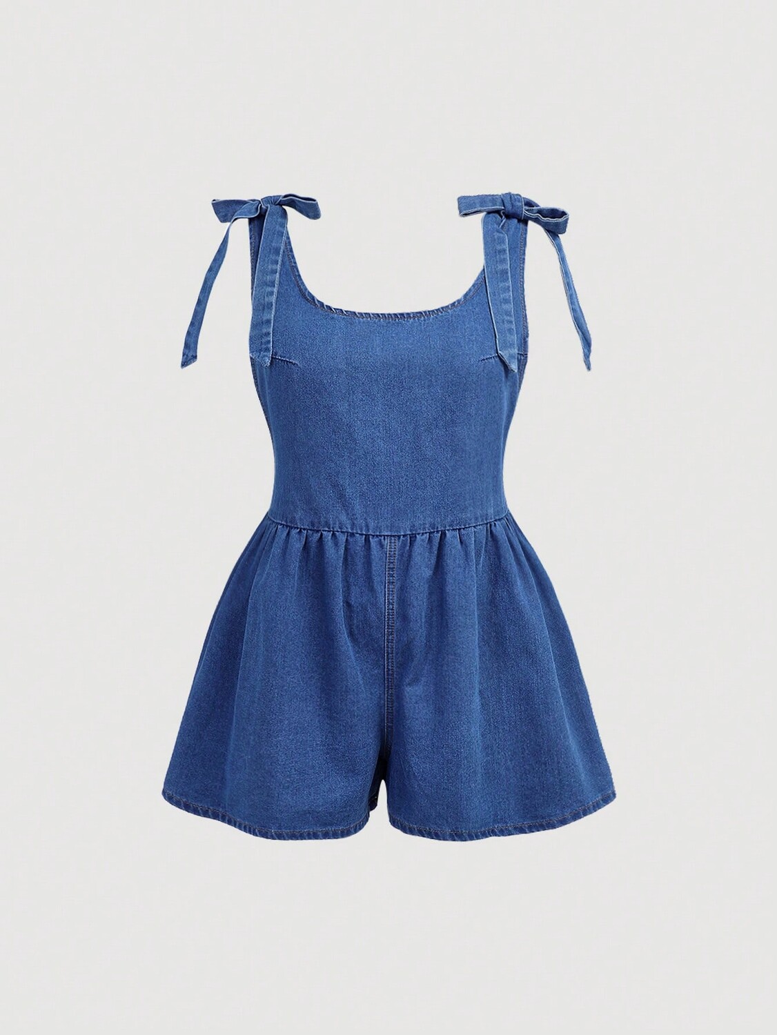 EZwear, Женский джинсовый комбинезон больших размеров, повседневный свободный короткий синий комбинезон с бретелями Shein, синий
EZwear, Женский джинсовый комбинезон больших размеров, повседневный свободный короткий синий комбинезон с бретелями Shein, синий