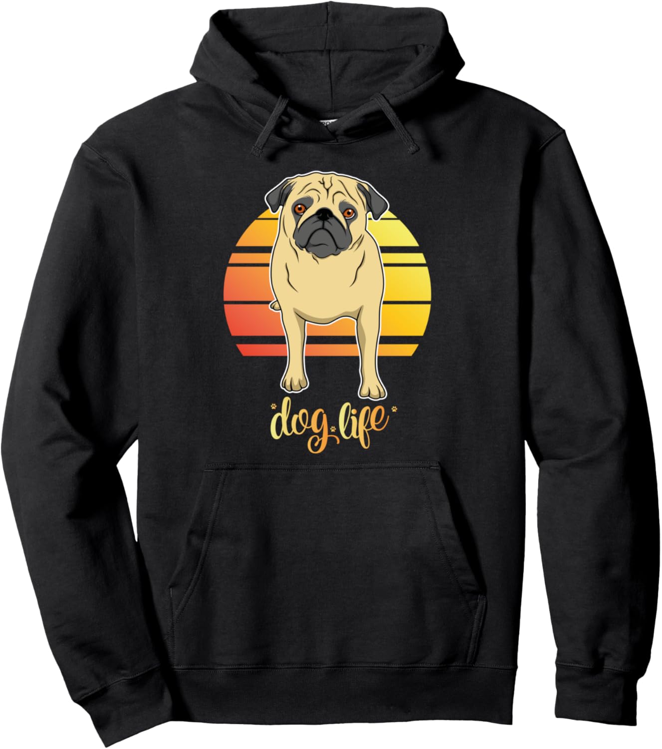 Худи в винтажном стиле с изображением мопса 99 Gifts Pug Retro, черный
Худи в винтажном стиле с изображением мопса 99 Gifts Pug Retro, черный