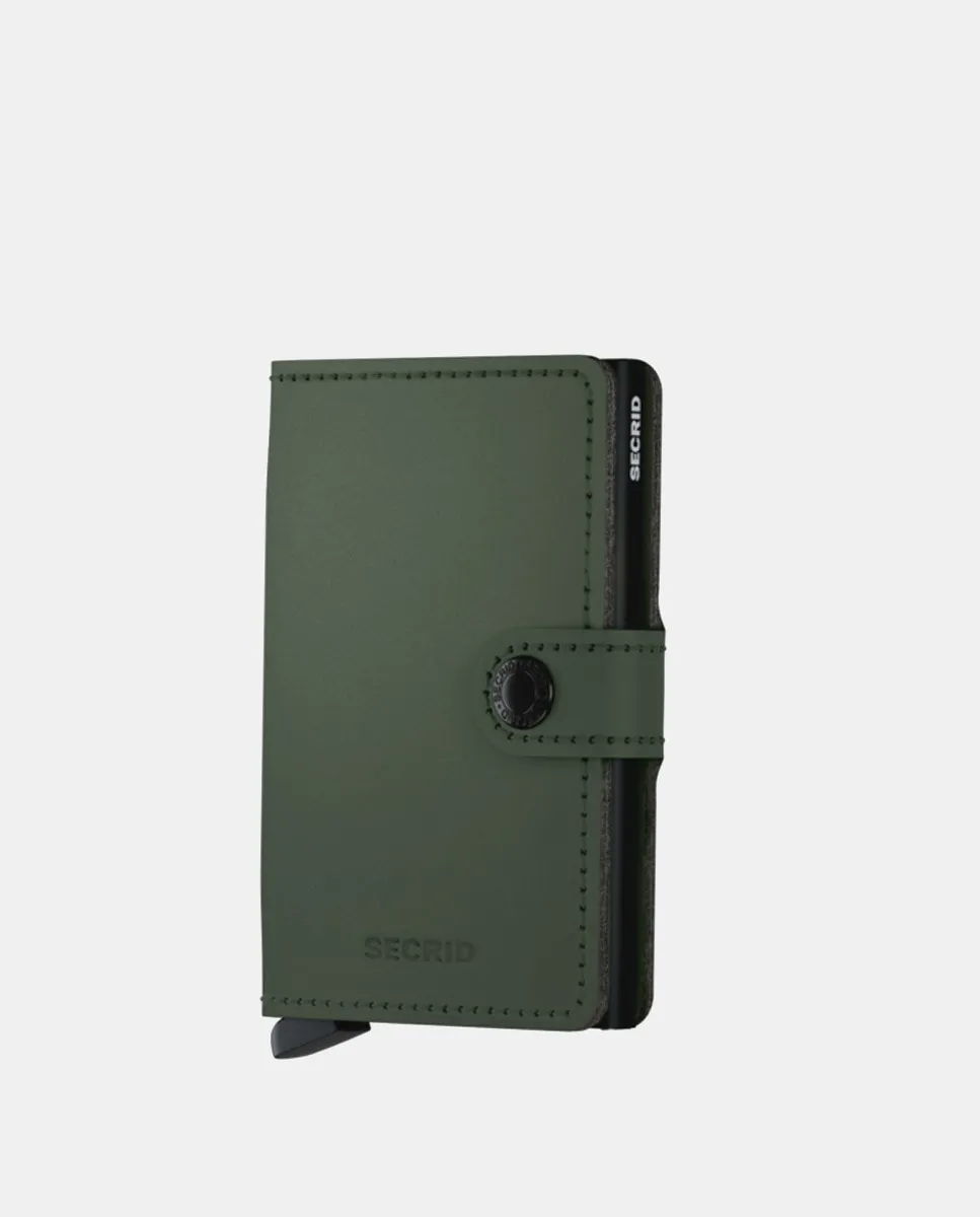 Кожаный картхолдер матовый зеленый с защитой RFID Secrid
Кожаный картхолдер матовый зеленый с защитой RFID Secrid