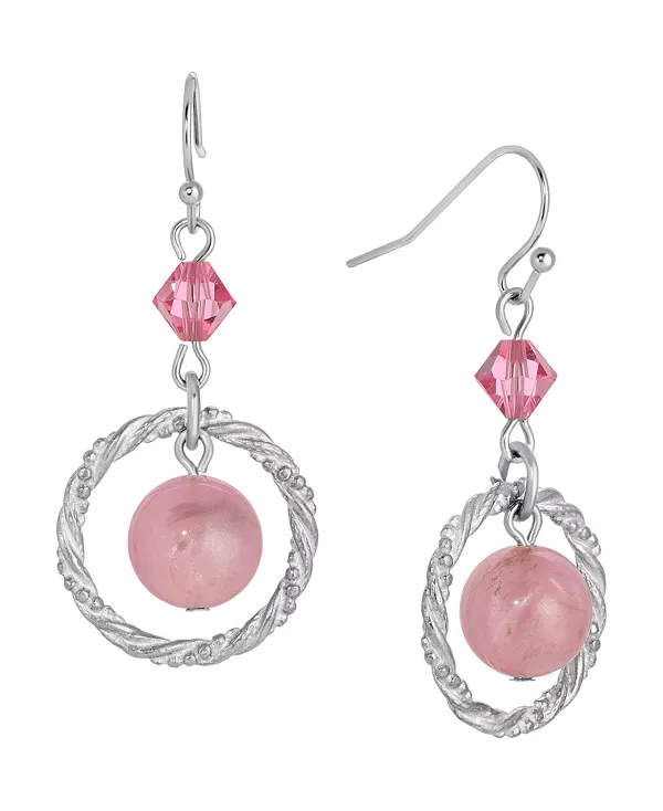 Серьги-Кольца из акриловых бусин и кристаллов 2028, pink
Серьги-Кольца из акриловых бусин и кристаллов 2028, pink