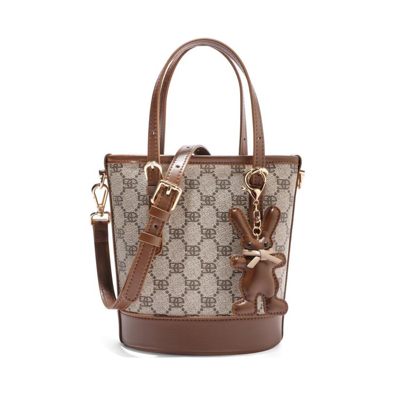 BELLE Искусственная кожа Сумка ведро Сумка через плечо Средняя Женская, Umber 
BELLE Искусственная кожа Сумка ведро Сумка через плечо Средняя Женская, Umber