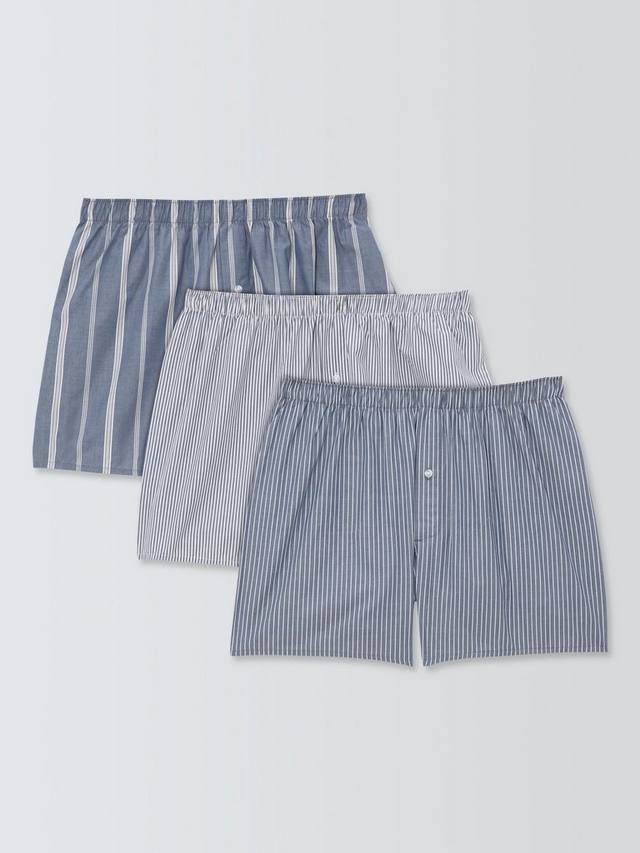 Органические хлопковые боксеры в полоску John Lewis, Pack of 3, Blue Denim
Органические хлопковые боксеры в полоску John Lewis, Pack of 3, Blue Denim
