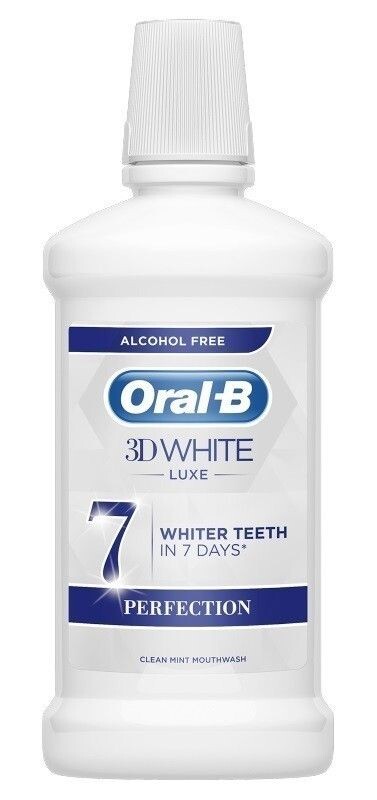 Oral-B 3D White Luxe Perfection жидкость для полоскания рта, 500 ml
Oral-B 3D White Luxe Perfection жидкость для полоскания рта, 500 ml