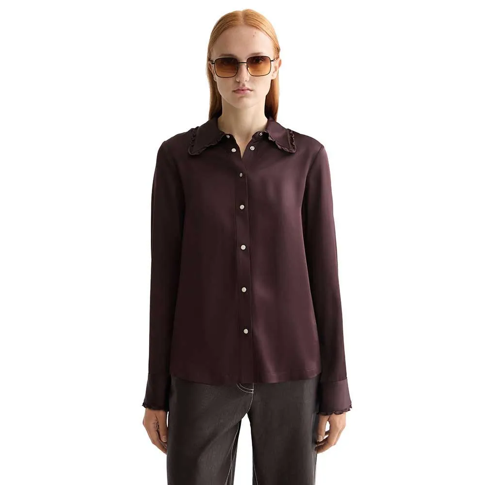 Рубашка с длинным рукавом Scotch & Soda Regular Fit Ruffle, коричневый
Рубашка с длинным рукавом Scotch & Soda Regular Fit Ruffle, коричневый