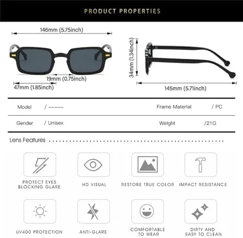 Солнцезащитные очки для женщин в стиле ретро с заклепками, мужские солнцезащитные очки с градиентным затемнением и защитой от УФ-излучения UV400 MTZJH, 8
Солнцезащитные очки для женщин в стиле ретро с заклепками, мужские солнцезащитные очки с градиентным затемнением и защитой от УФ-излучения UV400 MTZJH, 8