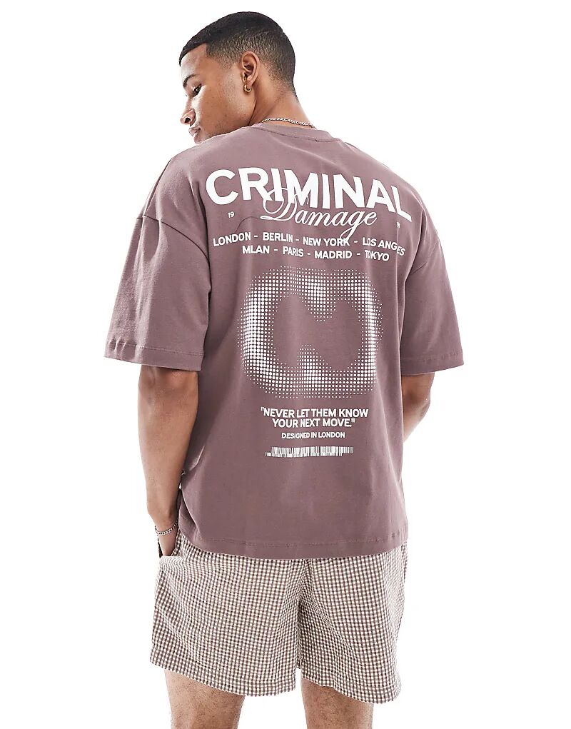 Футболка с принтом Criminal Damage Worldwide в сливовом цвете
Футболка с принтом Criminal Damage Worldwide в сливовом цвете