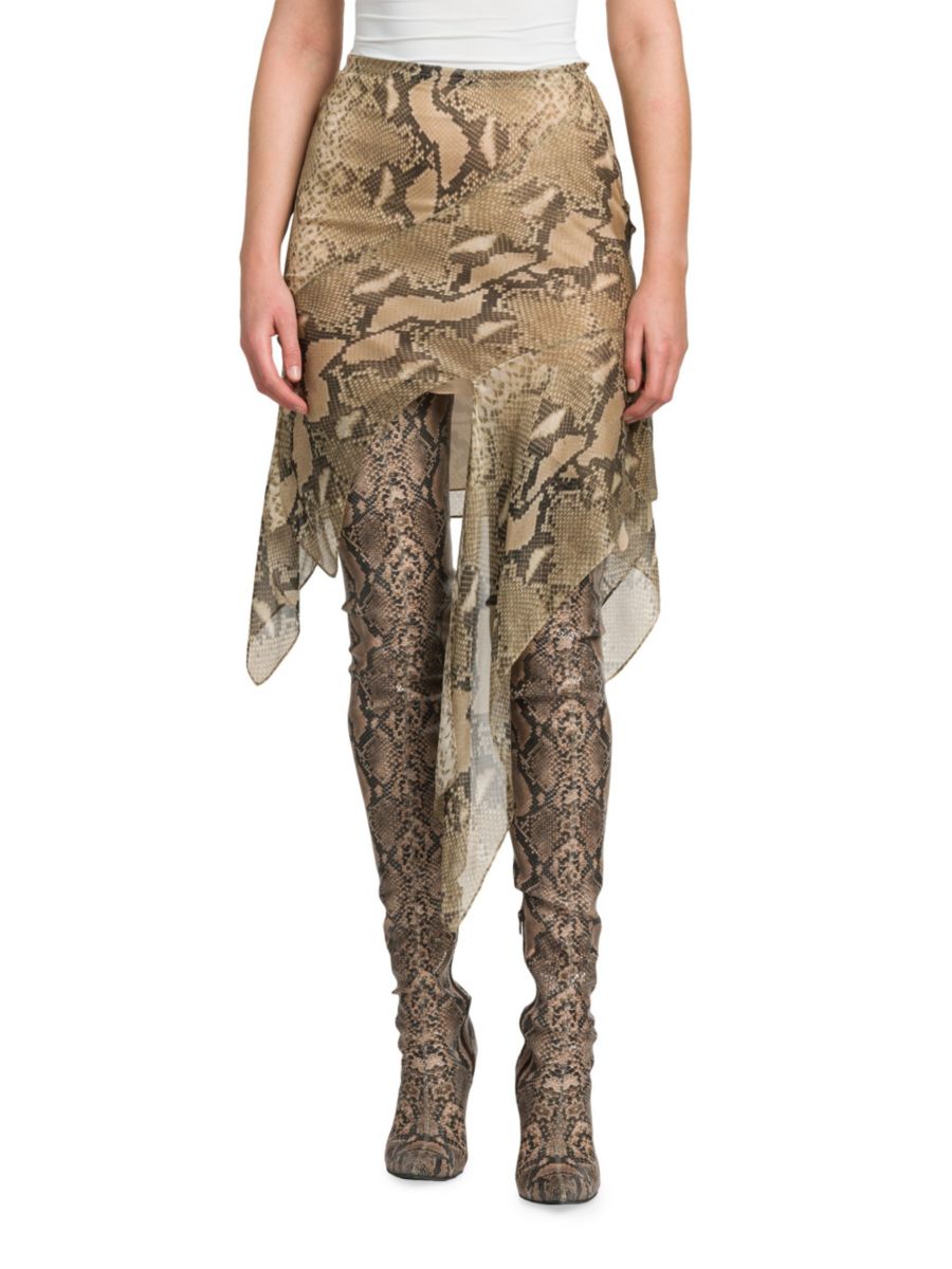 Асимметричная шелковая юбка с принтом питона Stella McCartney, цвет Brown Multi
Асимметричная шелковая юбка с принтом питона Stella McCartney, цвет Brown Multi