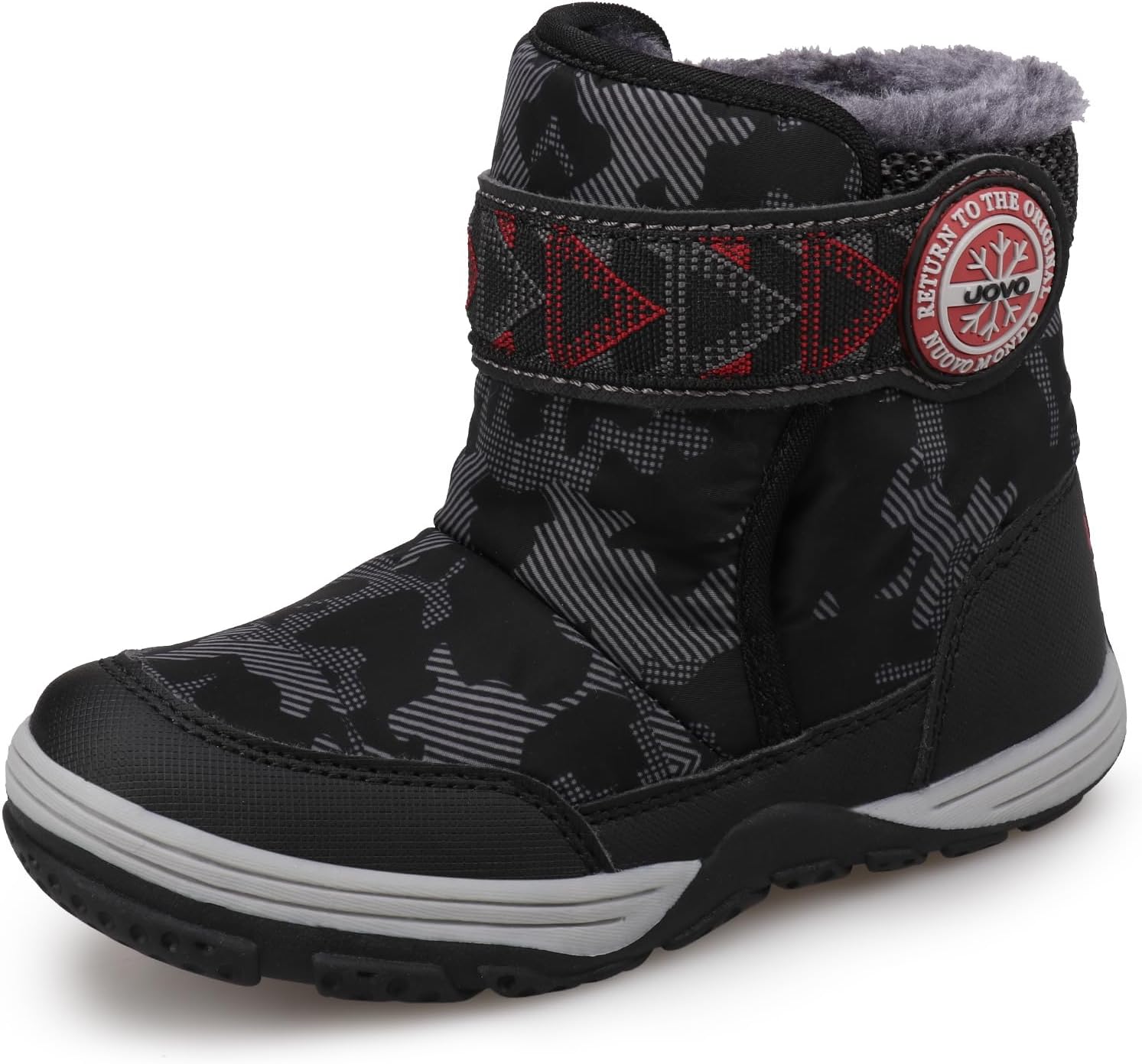 Детские зимние ботинки UOVO для мальчиков, утепленные мехом, устойчивые к скольжению, для улицы (для малышей/маленьких детей), черный
Детские зимние ботинки UOVO для мальчиков, утепленные мехом, устойчивые к скольжению, для улицы (для малышей/маленьких детей), черный