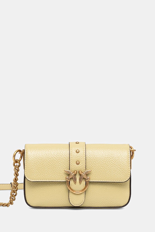 Кожаная сумка Pinko, желтый
Кожаная сумка Pinko, желтый