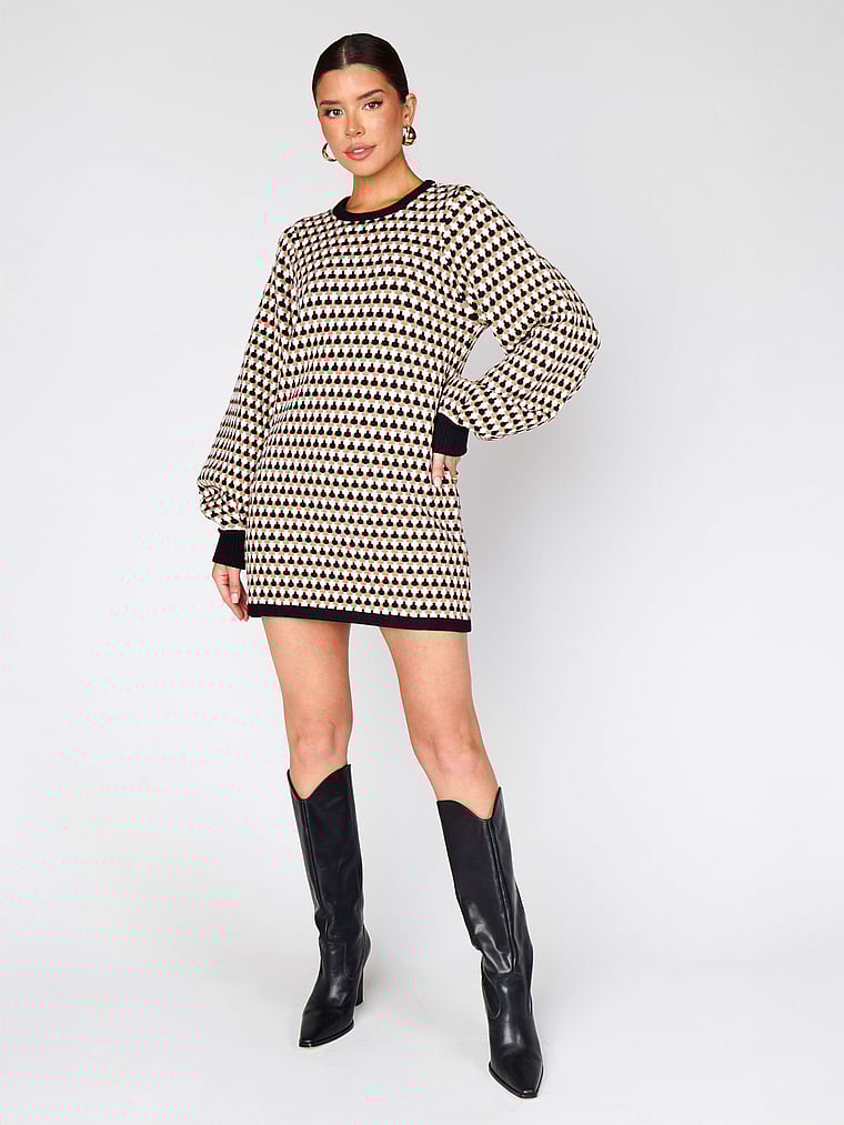 Платье-Свитер Марион Show Me Your Mumu, black geo knit
Платье-Свитер Марион Show Me Your Mumu, black geo knit