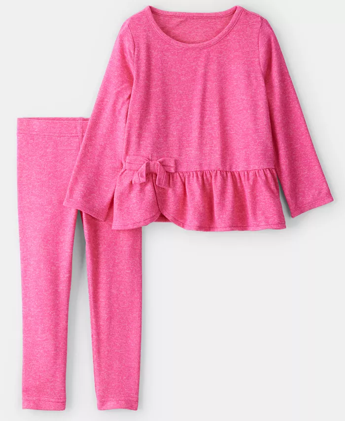 Детский комплект для девочек 2T-5T: топ с бантом и пышным низом с длинными рукавами и леггинсы, 2 предмета Carter'S, розовый
Детский комплект для девочек 2T-5T: топ с бантом и пышным низом с длинными рукавами и леггинсы, 2 предмета Carter'S, розовый