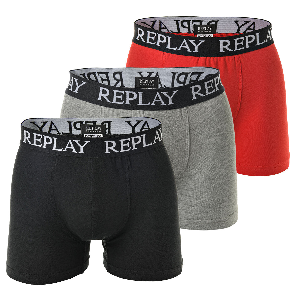 Боксеры Replay Boxershort 3 шт, цвет Schwarz/Grau/Rot
Боксеры Replay Boxershort 3 шт, цвет Schwarz/Grau/Rot