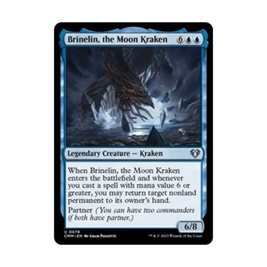 CCG Бринелин, Лунный Кракен (U), MTG - Commander Masters
CCG Бринелин, Лунный Кракен (U), MTG - Commander Masters