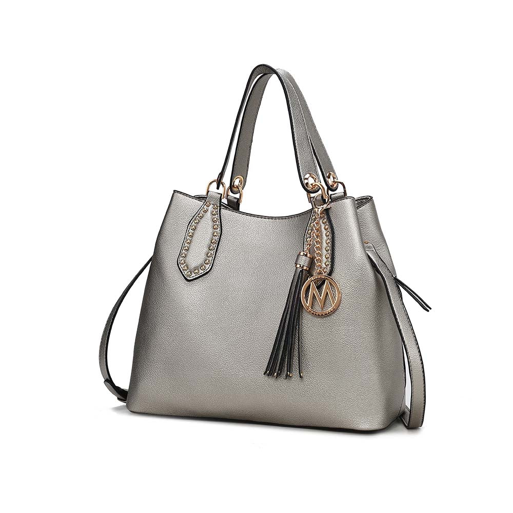 Сумка Lana Hobo через плечо из веганской кожи MKF Collection By Mia K., Pewter
Сумка Lana Hobo через плечо из веганской кожи MKF Collection By Mia K., Pewter