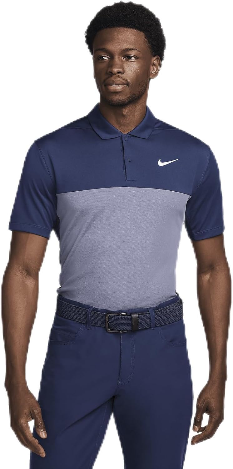 Мужская футболка-поло для гольфа Nike Dri-FIT Victory (сезонные и лимитированные цвета), Navy | Obsidian | White
Мужская футболка-поло для гольфа Nike Dri-FIT Victory (сезонные и лимитированные цвета), Navy | Obsidian | White