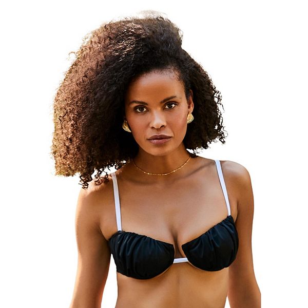 Женский топ-бикини с косточками и сборкой Swimsuits For All, Black White, Белый, Женский топ-бикини с косточками и сборкой Swimsuits For All, Black White
Женский топ-бикини с косточками и сборкой Swimsuits For All, Black White, Белый, Женский топ-бикини с косточками и сборкой Swimsuits For All, Black White