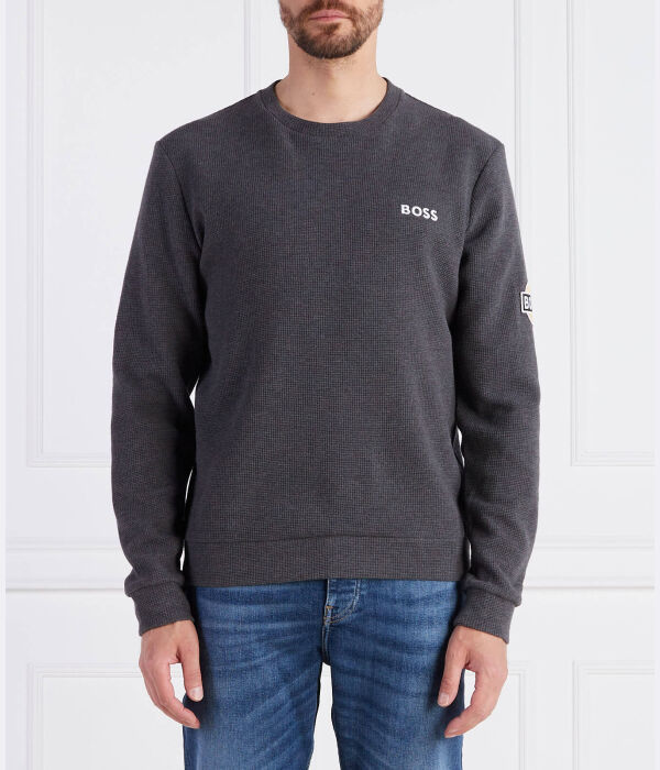 Свитшот мужской Boss однотонный с логотипом бренда, серый
Свитшот мужской Boss однотонный с логотипом бренда, серый