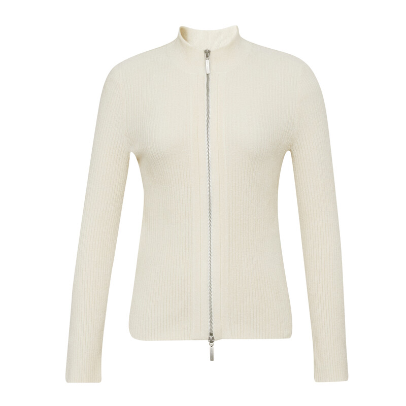 Вязаный кардиган Deep Breath с длинными рукавами на двойной молнии, черный
Вязаный кардиган Deep Breath с длинными рукавами на двойной молнии, черный