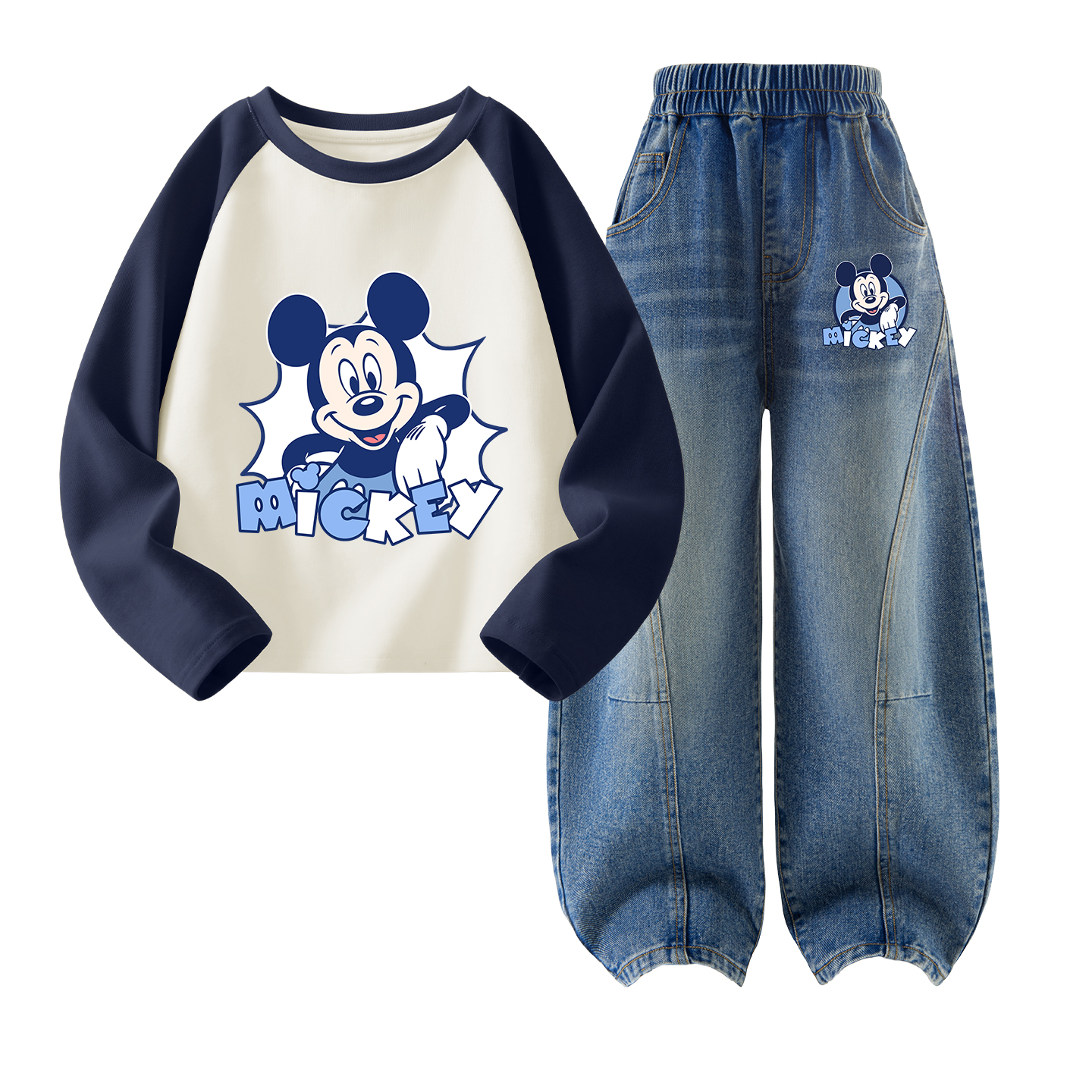 Детская повседневная спортивная одежда с круглым вырезом Moderate Disney, di puqiang темно-синий+di puqiang k denim синий
Детская повседневная спортивная одежда с круглым вырезом Moderate Disney, di puqiang темно-синий+di puqiang k denim синий