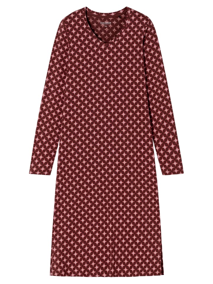 Schiesser Ночная рубашка Comfort Essentials бордового цвета
Schiesser Ночная рубашка Comfort Essentials бордового цвета