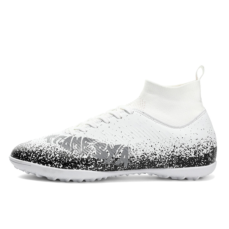 Kuding Износостойкие футбольные бутсы унисекс белые для искусственного покрытия, цвет White Turf 
Kuding Износостойкие футбольные бутсы унисекс белые для искусственного покрытия, цвет White Turf