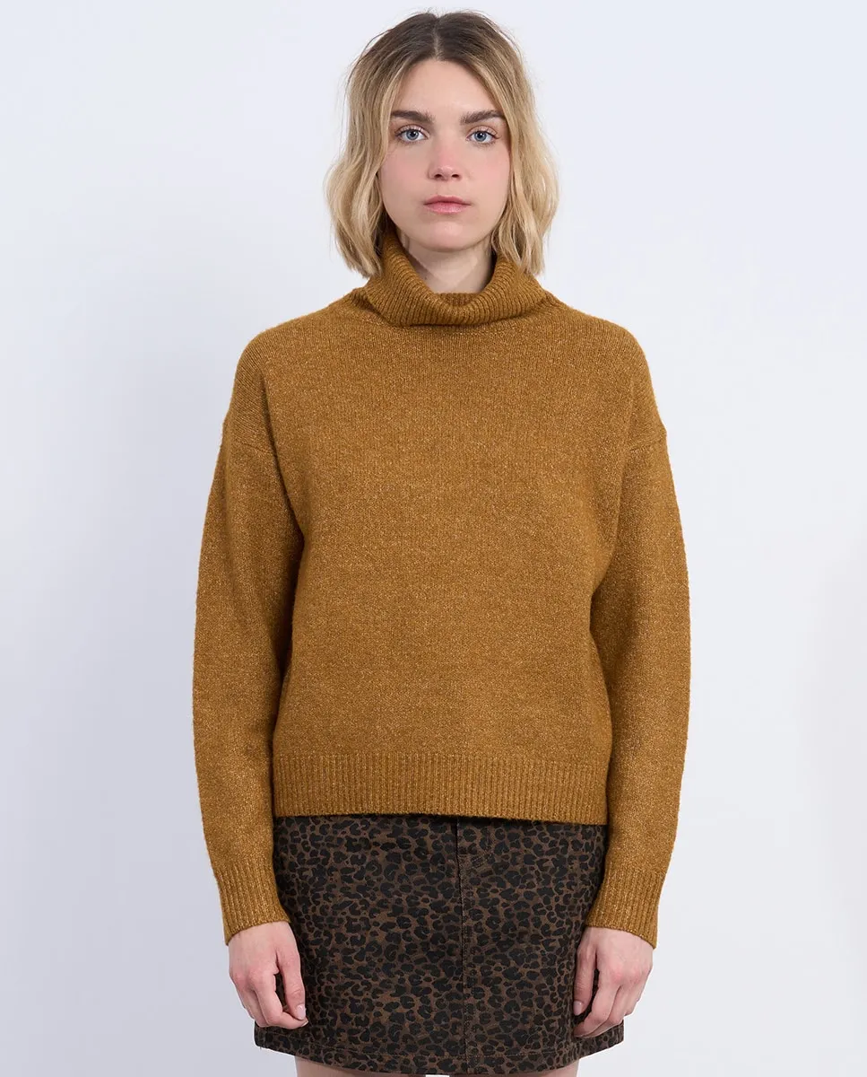 Женский свитер с длинными рукавами и высоким воротником Lili Sidonio, коричневый
Женский свитер с длинными рукавами и высоким воротником Lili Sidonio, коричневый