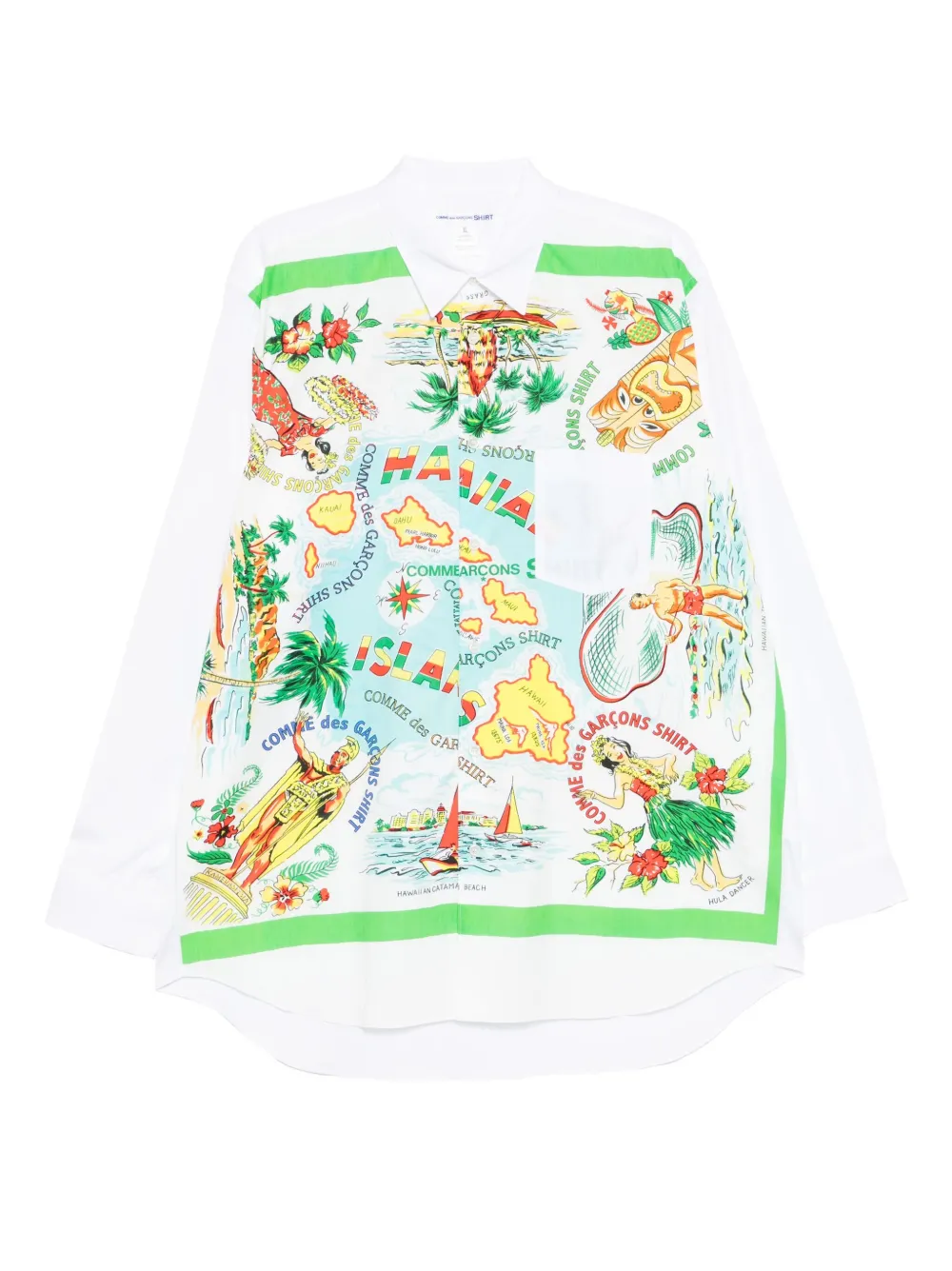 Рубашка с графичным принтом Comme Des Garçons Shirt, белый
Рубашка с графичным принтом Comme Des Garçons Shirt, белый