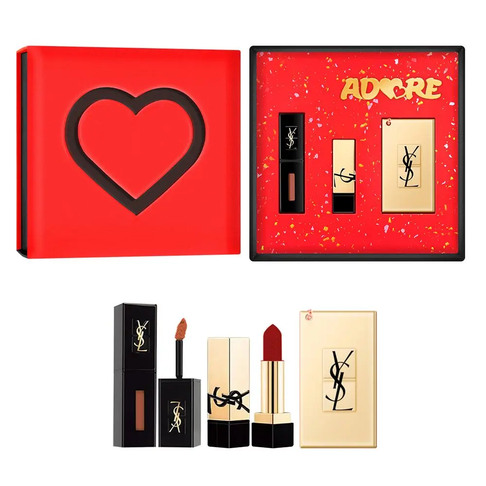 Набор косметики для женщин SAINT LAURENT, Formal Wear черный Tube Liquid Lipstick #610+Square Tube Lipstick #RM Travel Set 1.3g+YSL Makeup Mirror
Набор косметики для женщин SAINT LAURENT, Formal Wear черный Tube Liquid Lipstick #610+Square Tube Lipstick #RM Travel Set 1.3g+YSL Makeup Mirror