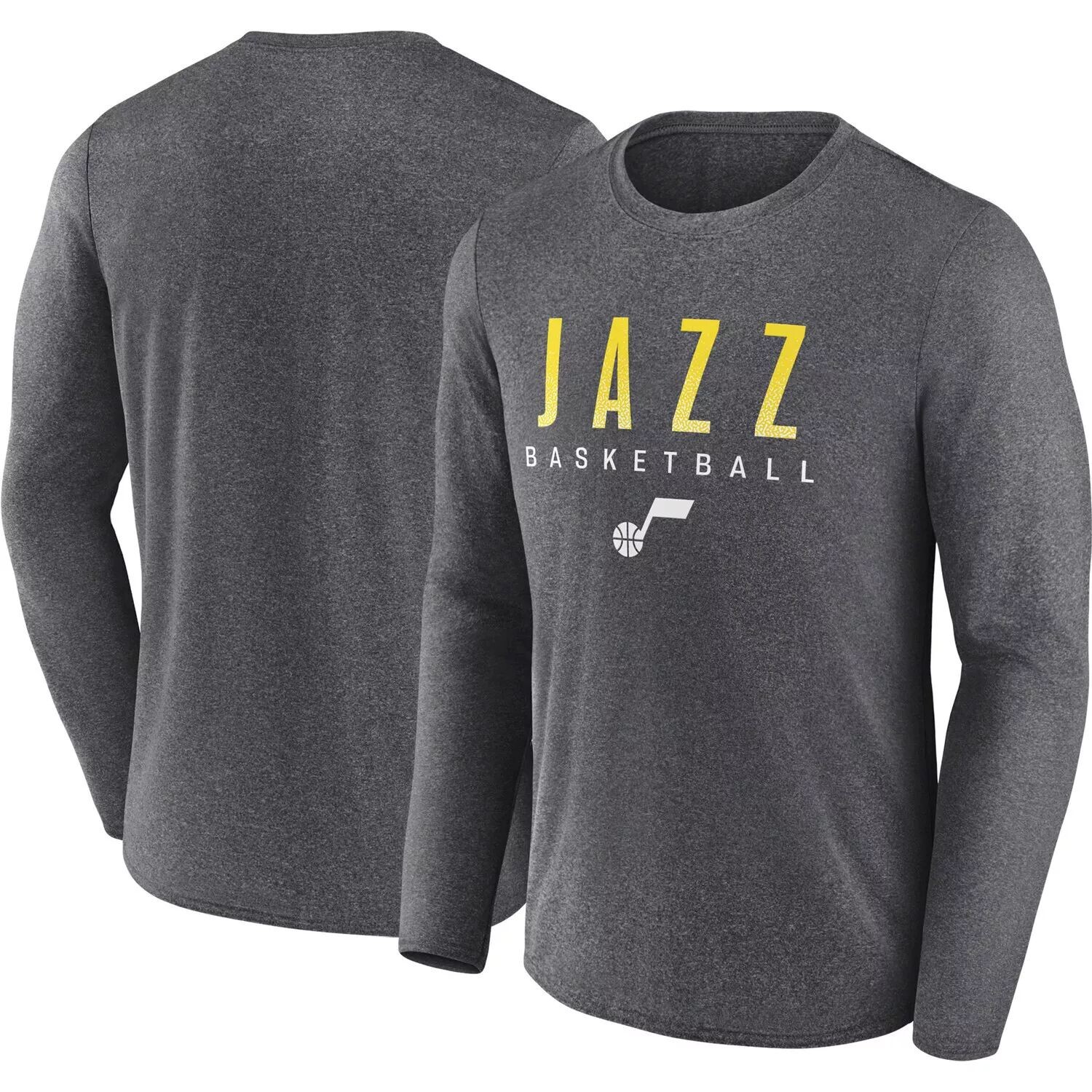 Мужская футболка с длинным рукавом с фирменным логотипом Heather Charcoal Utah Jazz Where Legends Play Iconic Practice Fanatics
Мужская футболка с длинным рукавом с фирменным логотипом Heather Charcoal Utah Jazz Where Legends Play Iconic Practice Fanatics