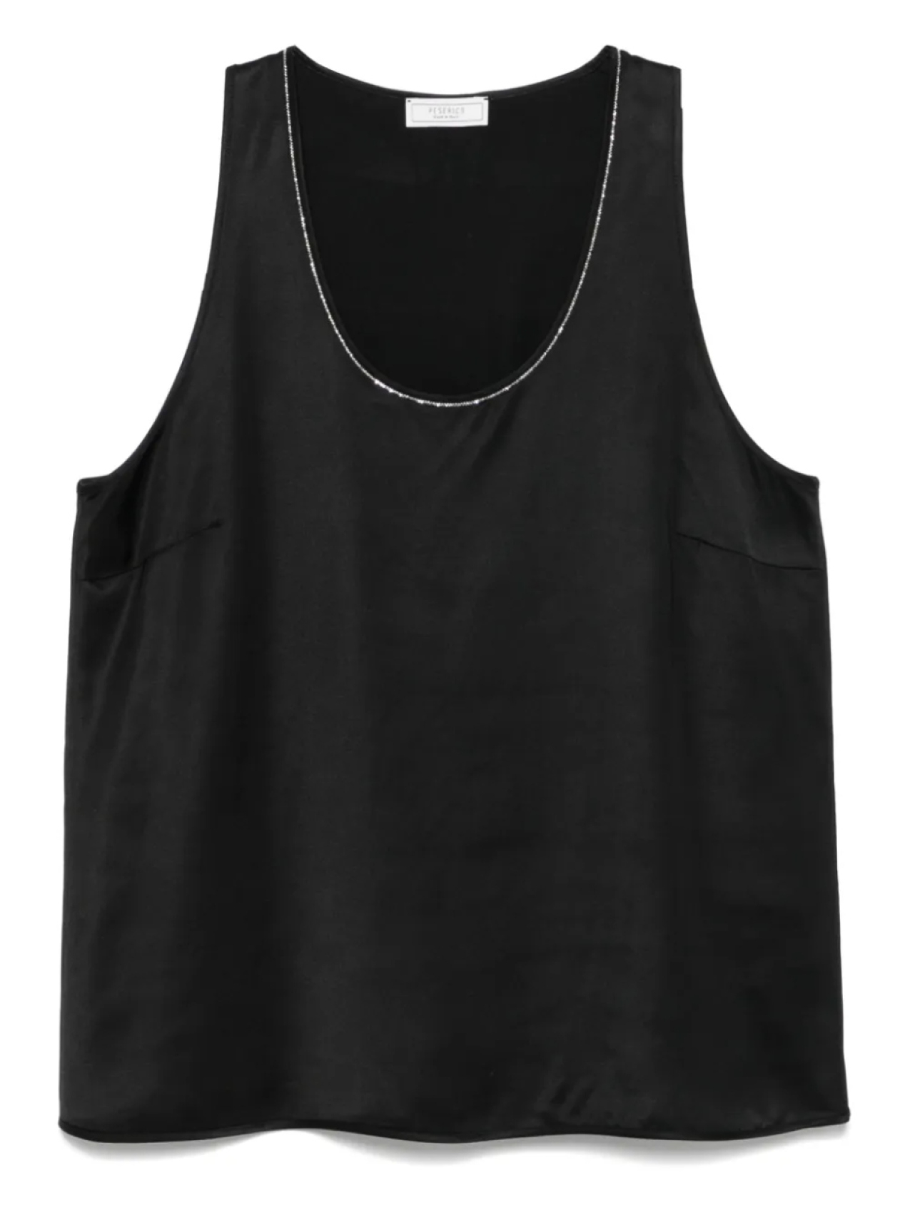 Атласный топ без рукавов Peserico, черный
Атласный топ без рукавов Peserico, черный