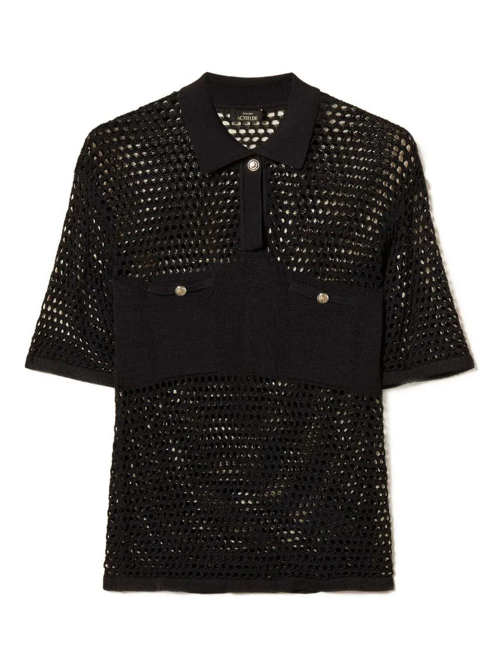 Поло с карманом Twinset, черный
Поло с карманом Twinset, черный