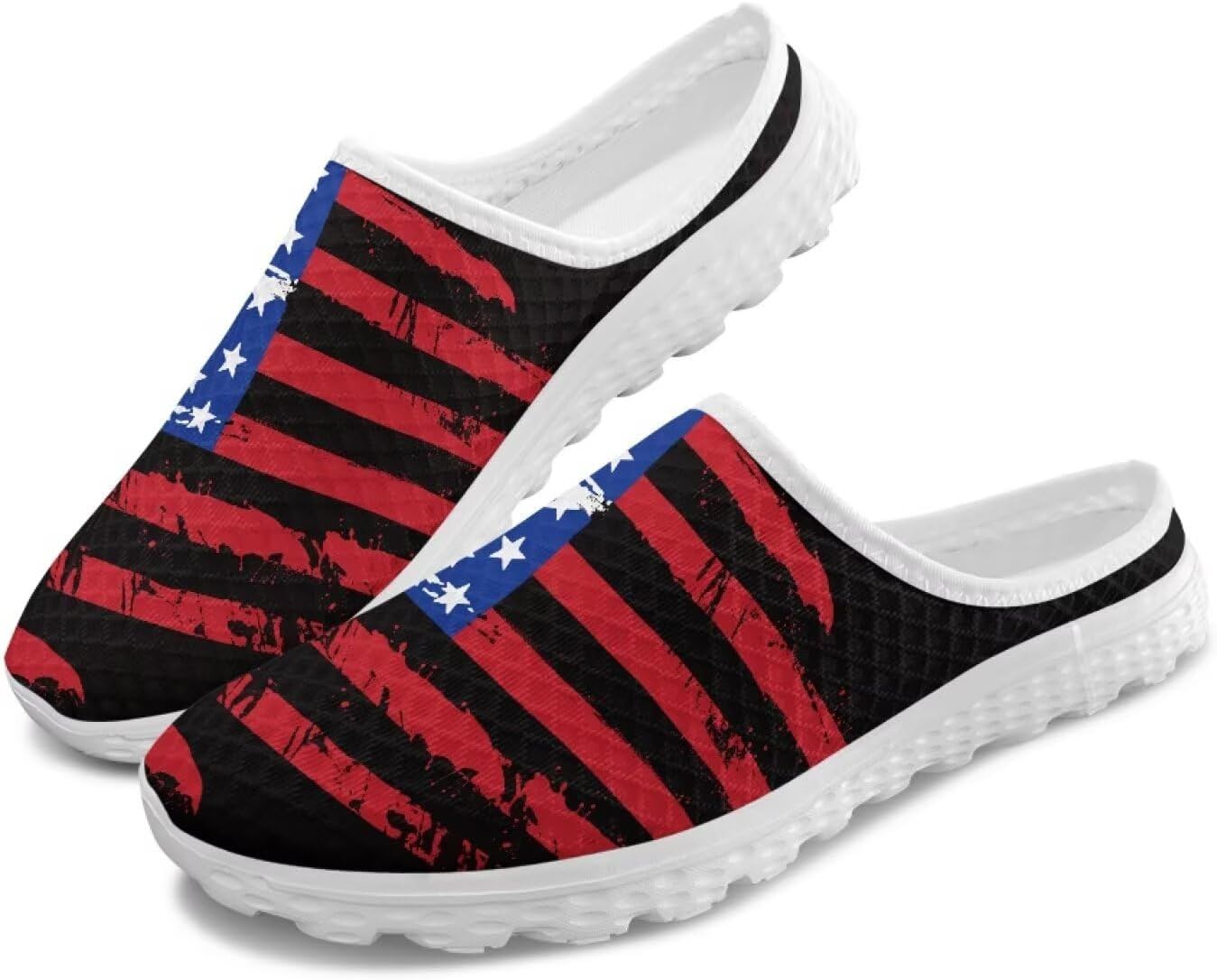 Женские легкие тапочки с сетчатым верхом и закрытым носком, удобные для ленивого ношения, модные кроссовки для прогулок Tomeusey, Usa Flag Print
Женские легкие тапочки с сетчатым верхом и закрытым носком, удобные для ленивого ношения, модные кроссовки для прогулок Tomeusey, Usa Flag Print