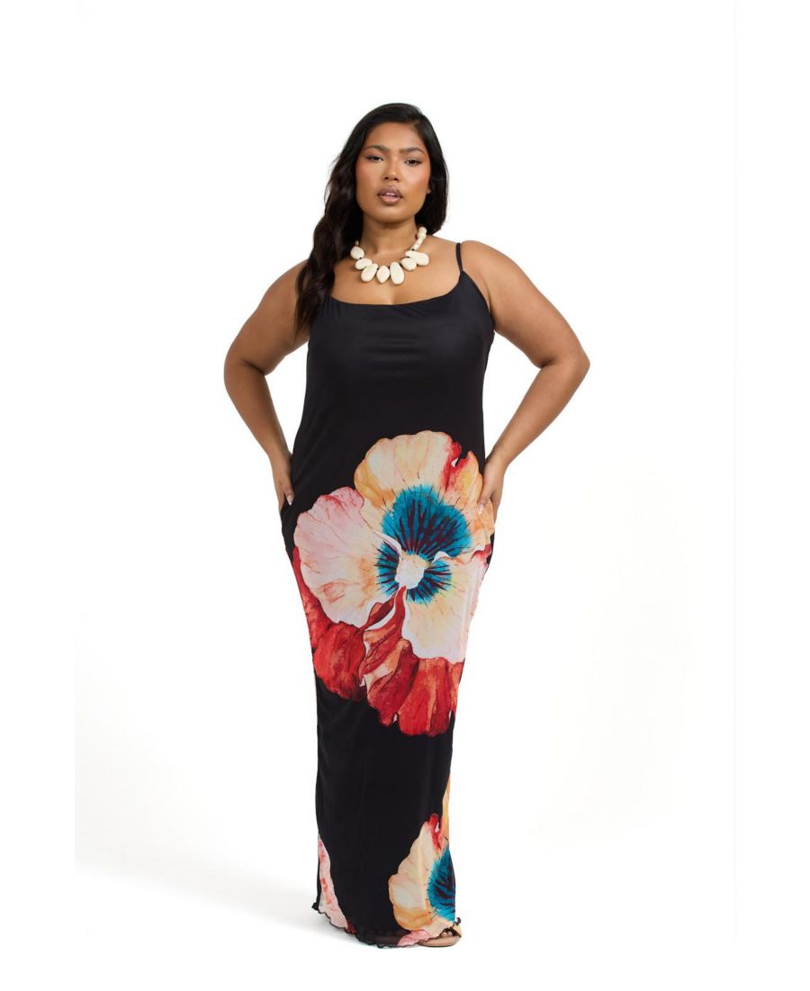 Женское длинное платье с цветочным принтом и бретелями из сетчатой ткани FASHION-SZN CURVE, Black
Женское длинное платье с цветочным принтом и бретелями из сетчатой ткани FASHION-SZN CURVE, Black