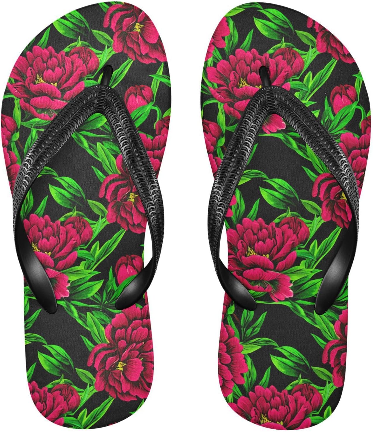 Вьетнамки с рисунком пионов, черные, для пляжа и душа, резиновые, противоскользящие, летние тапочки для женщин и мужчин, для ходьбы Sinestour
Вьетнамки с рисунком пионов, черные, для пляжа и душа, резиновые, противоскользящие, летние тапочки для женщин и мужчин, для ходьбы Sinestour