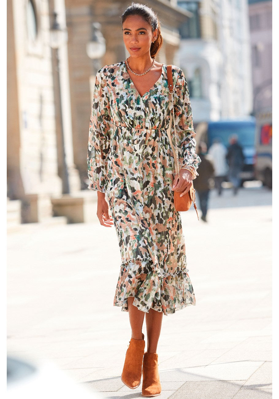LASCANA Женское воздушное платье с узором, цвет multi print
LASCANA Женское воздушное платье с узором, цвет multi print
