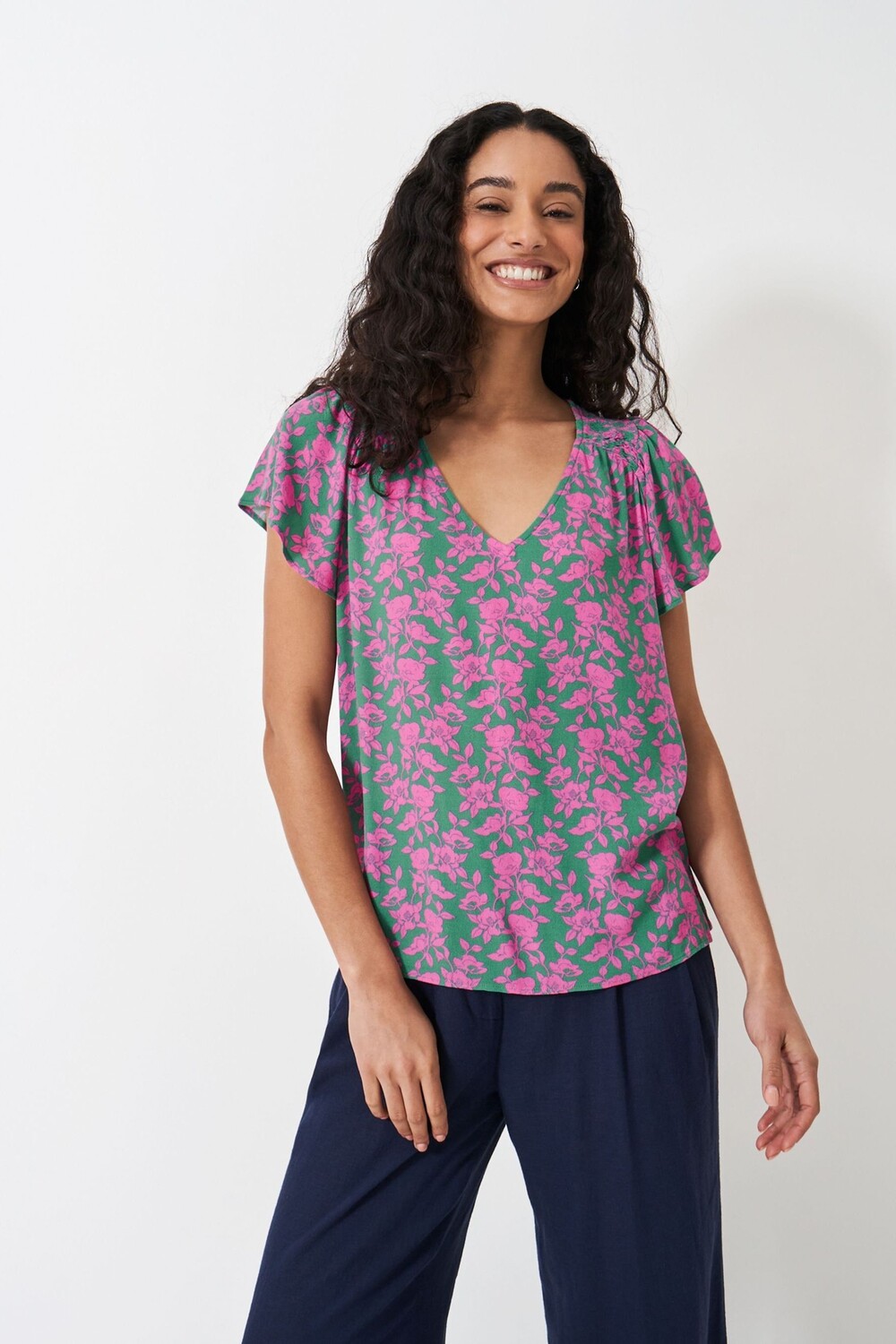 Одежда для экипажа, топ с оборками Tia Crew Clothing Company, зеленый
Одежда для экипажа, топ с оборками Tia Crew Clothing Company, зеленый