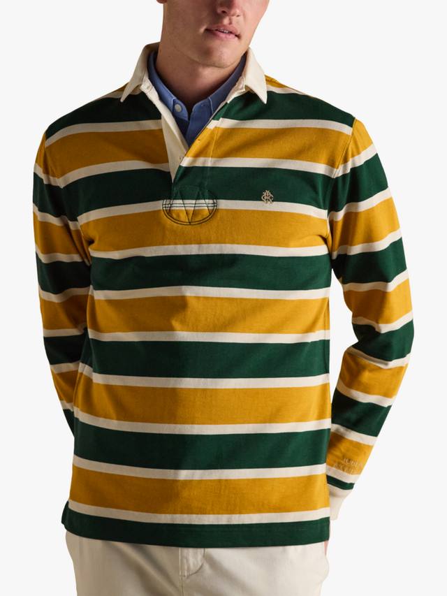 Хлопковая полосатая регбийка Joules, Green/Gold
Хлопковая полосатая регбийка Joules, Green/Gold
