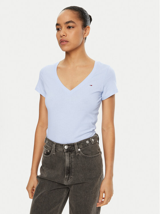 Футболка узкого кроя Tommy Jeans, голубой
Футболка узкого кроя Tommy Jeans, голубой