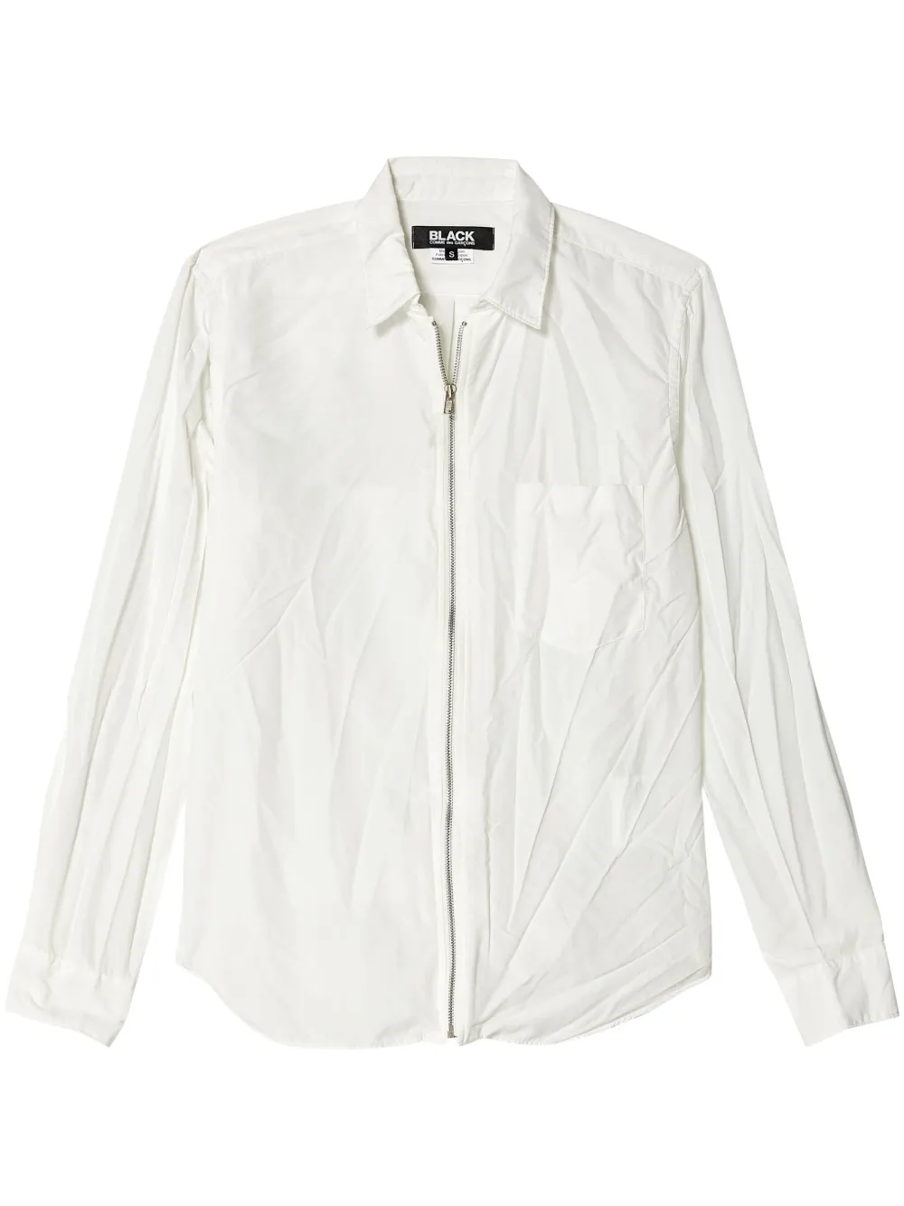 Рубашка с жатым эффектом Black Comme Des Garçons, белый
Рубашка с жатым эффектом Black Comme Des Garçons, белый