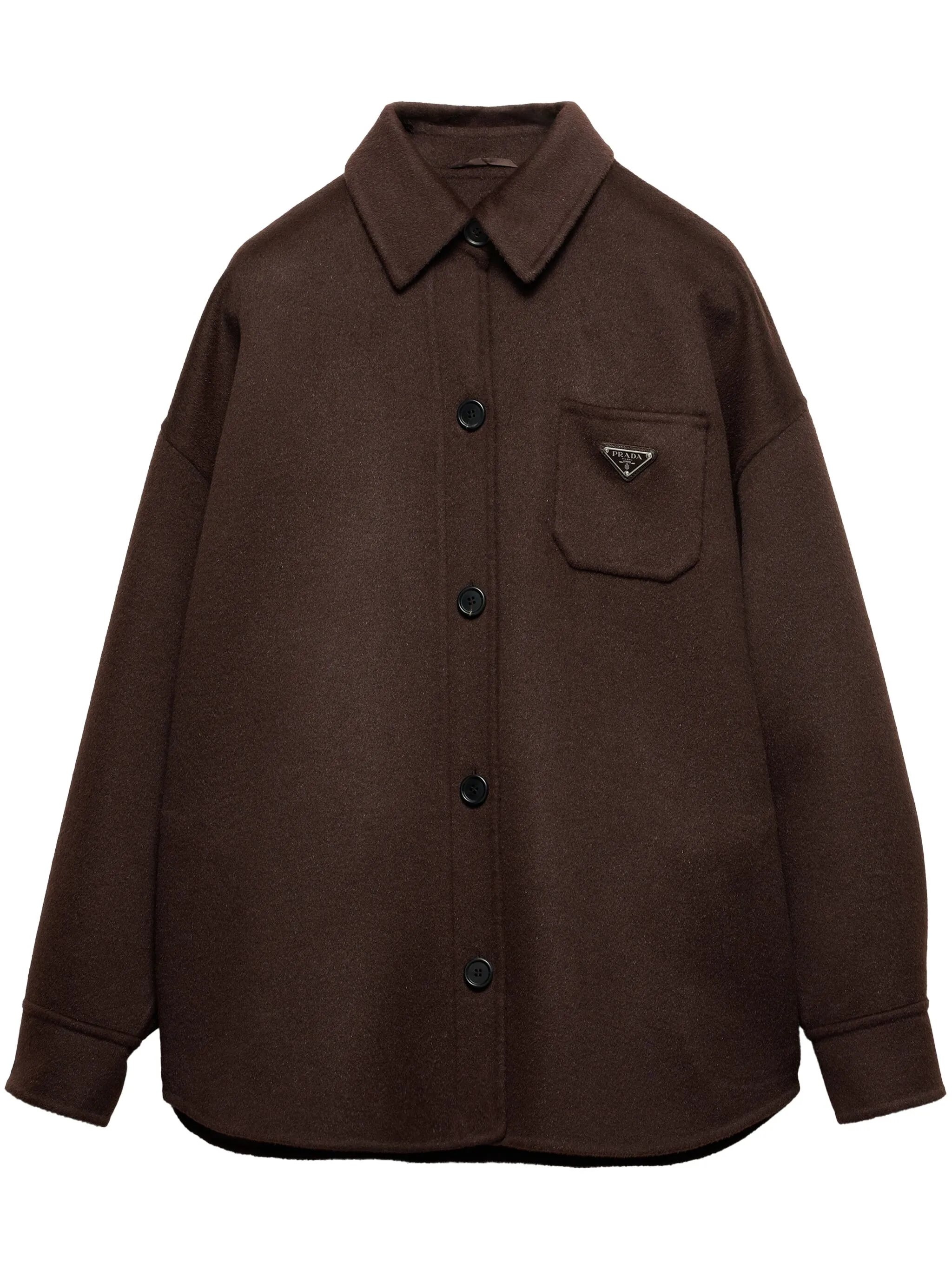 Шерстяная куртка с логотипом Prada, коричневый
Шерстяная куртка с логотипом Prada, коричневый