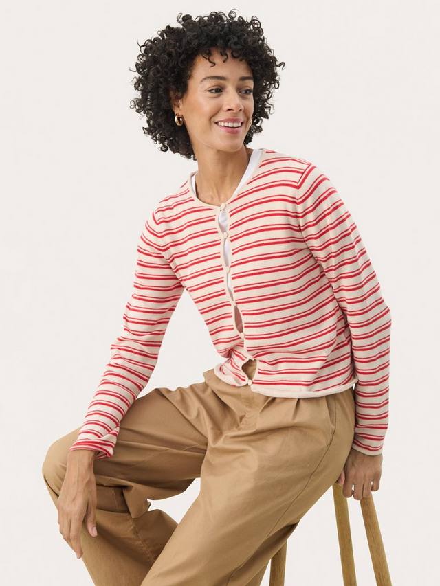 Кардиган из чистого органического хлопка в полоску pavline Part Two, цвет Red Stripe
Кардиган из чистого органического хлопка в полоску pavline Part Two, цвет Red Stripe
