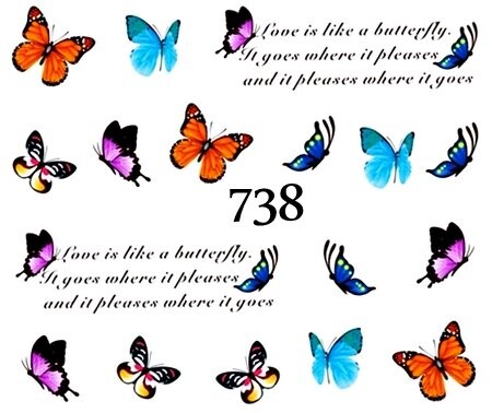 Водные наклейки для ногтей - №738, Raisin
Водные наклейки для ногтей - №738, Raisin