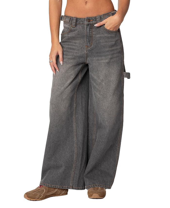 Мешковатые выстиранные джинсы Carpenter с низкой посадкой Edikted, серый
Мешковатые выстиранные джинсы Carpenter с низкой посадкой Edikted, серый