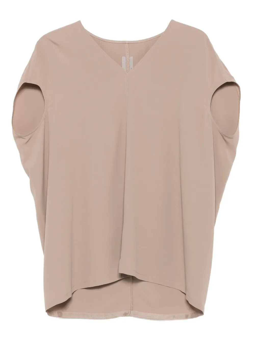 Топ с V-образным вырезом и проймой Rick Owens, коричневый
Топ с V-образным вырезом и проймой Rick Owens, коричневый